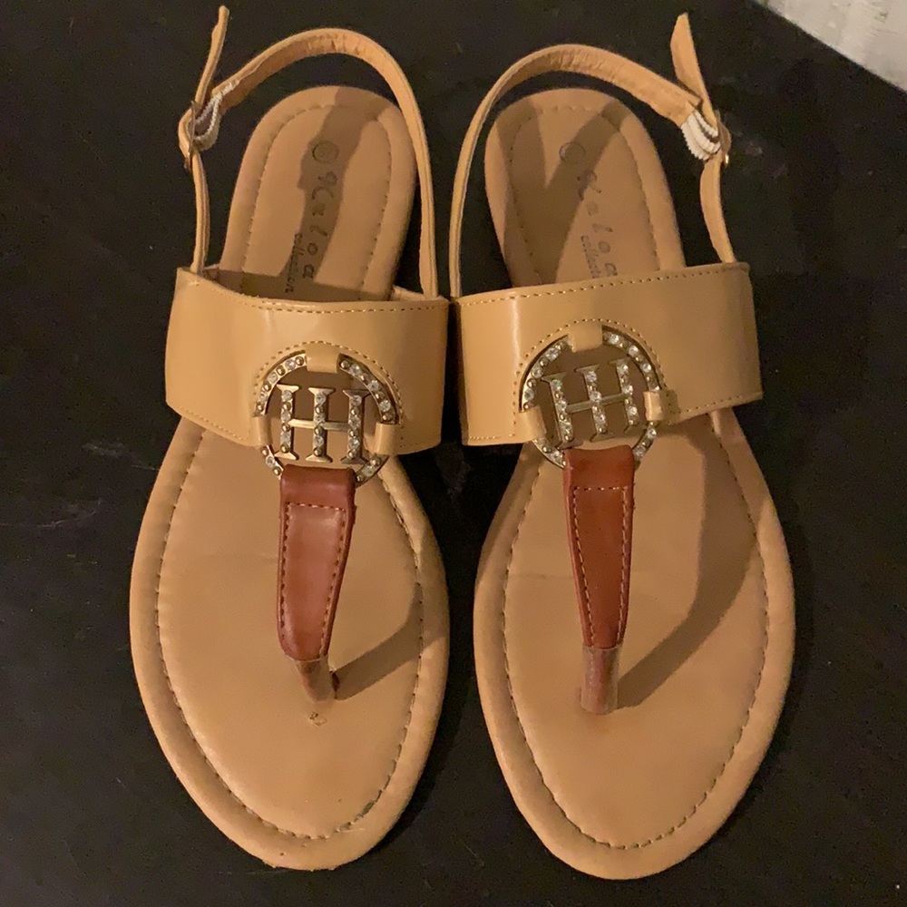 Tan Beach Sandals - Picture 4 of 4